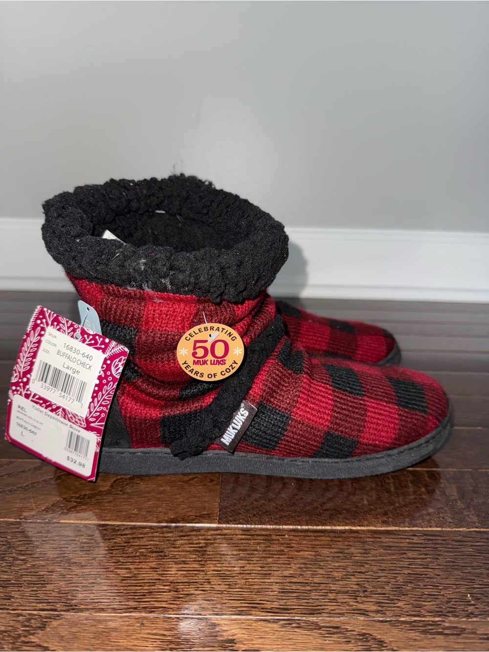 MUK LUKS Holly Bootie Slippers Women’s Size 9/10